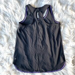 Ivivva Lululemon Black Sun Setter Singlet Keyhole Racerback Tank Top Girls 12